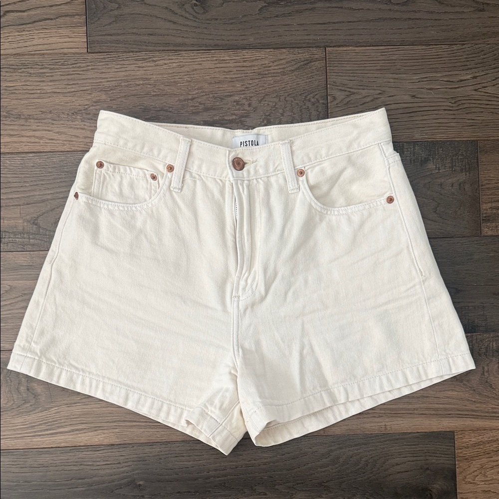 Pistola Off-White Jean Shorts